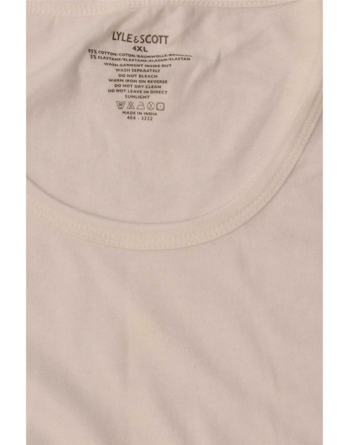 Lyle & Scott Camiseta Hombre Top 4XL Blanco Algodón