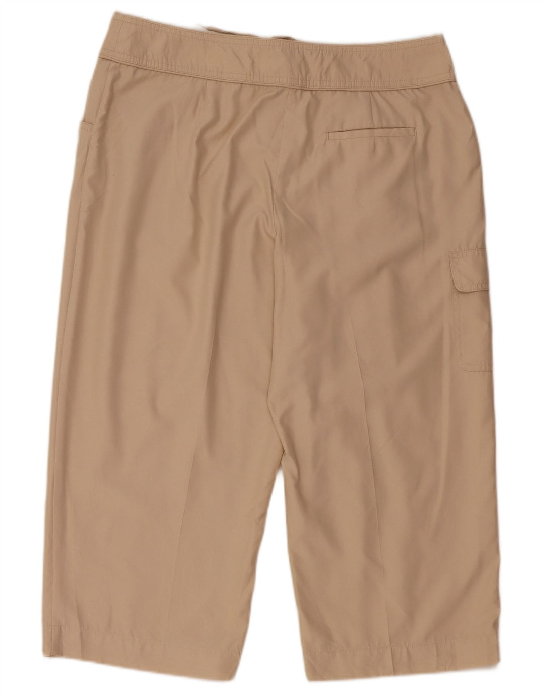 Izod Pantalones Capri Cargo para Mujer US 12 Grande W34 L21 Poliéster Beige