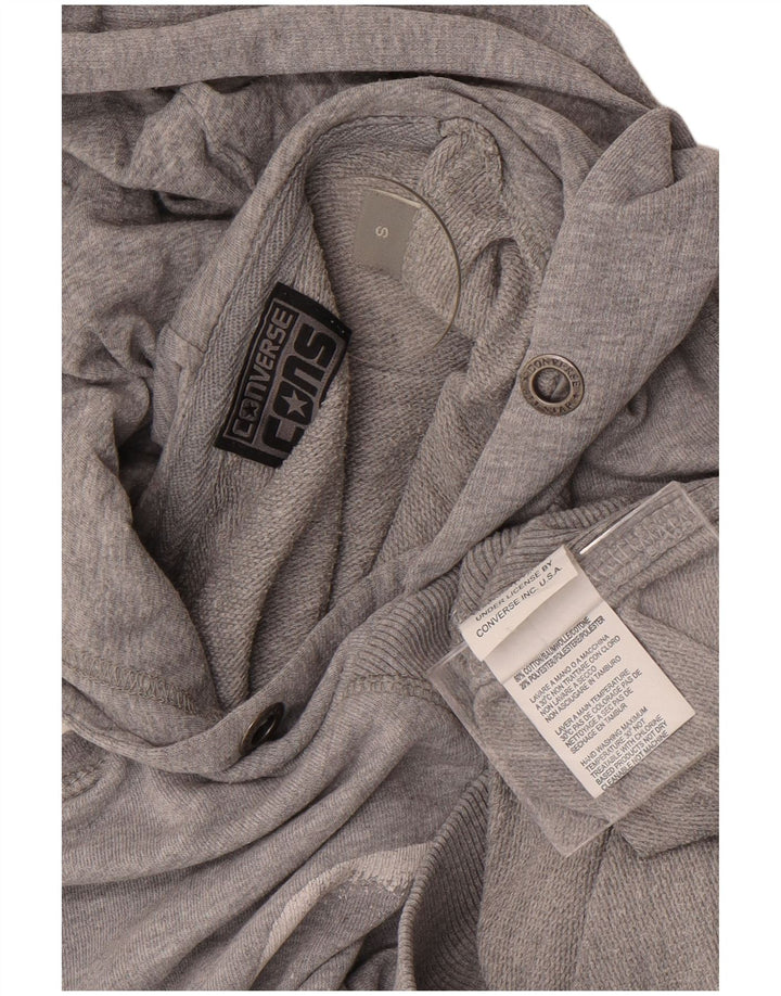 Converse Hombre Graphic Sudadera con capucha Jumper Small Gris Algodón