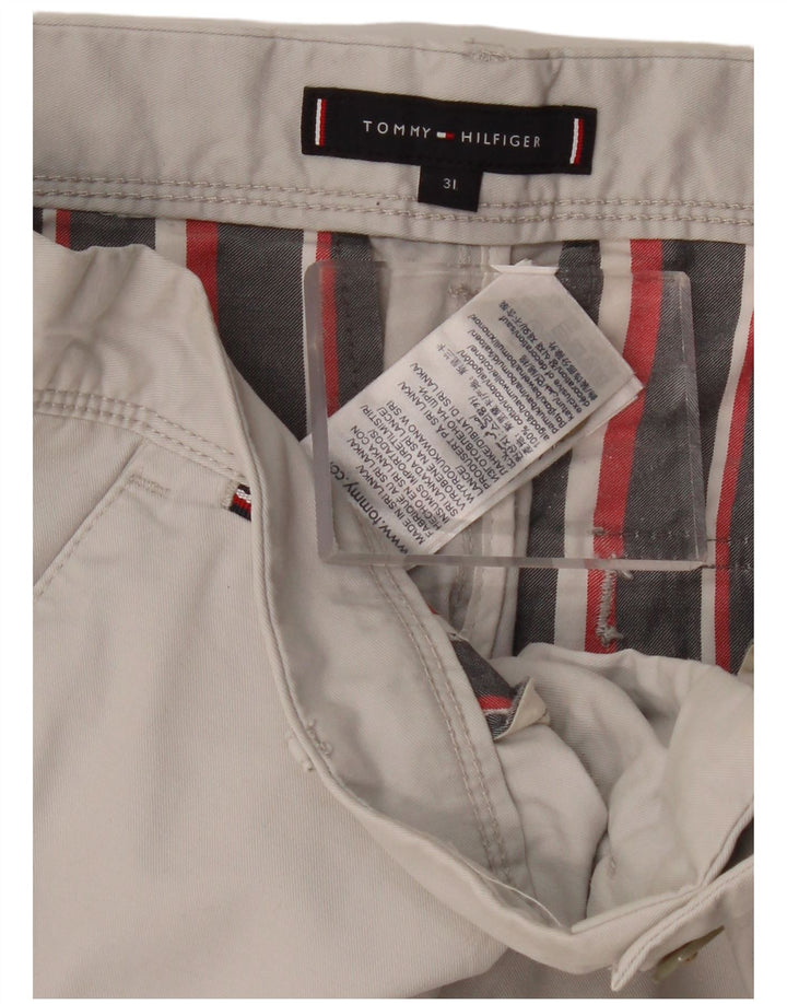 TOMMY HILFIGER Shorts cargo para hombre W31 Algodón gris medio