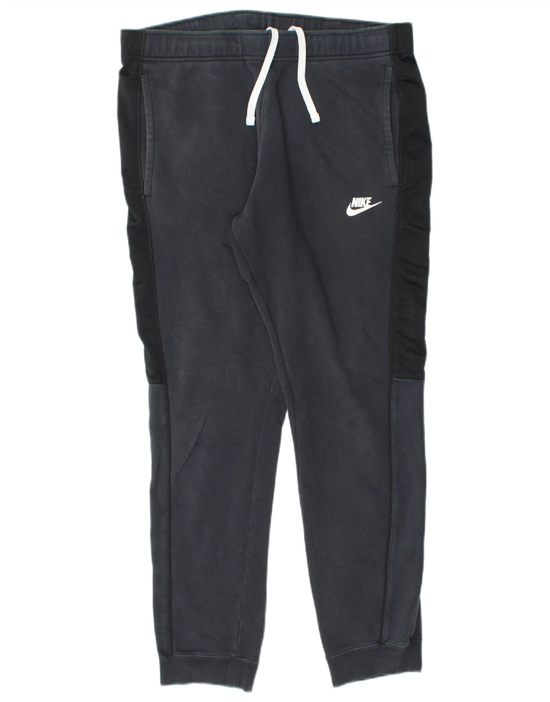 NIKE Hombre Pantalones de chándal Joggers Medium Black Colourblock Cotton