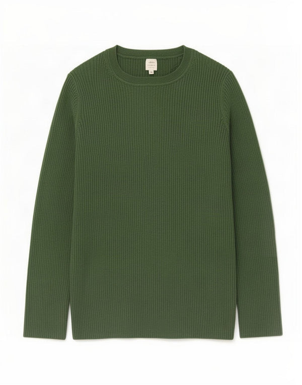 John Lewis - Jersey para mujer con cuello barco, talla 40, nailon verde grande