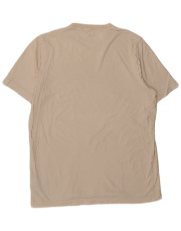 Puma Camiseta gráfica para hombre Top grande de algodón blanco roto