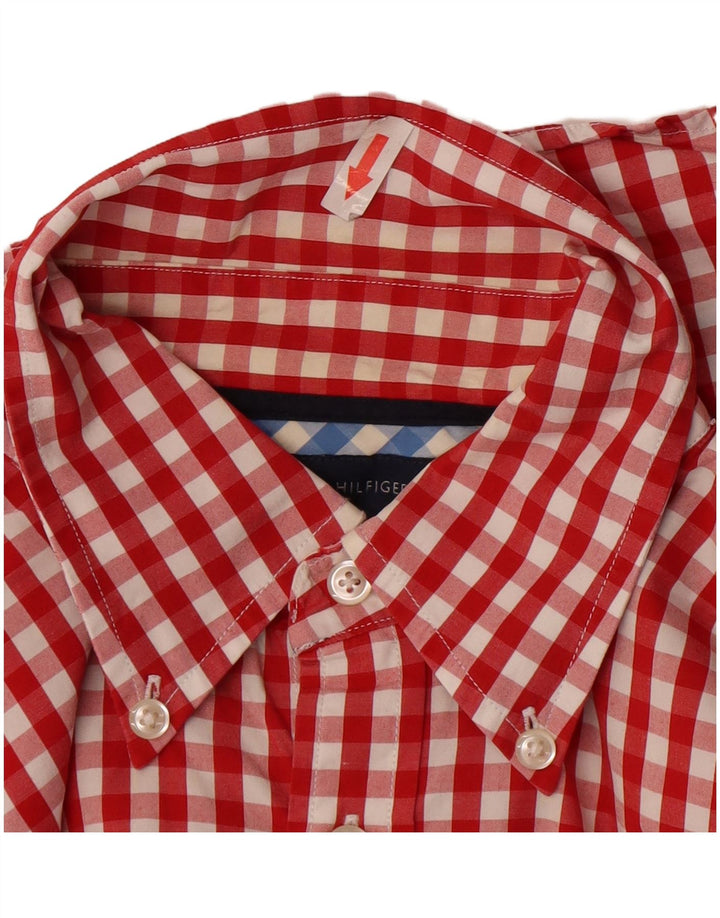 Camisa Tommy Hilfiger Hombre Medium Red Check Cotton