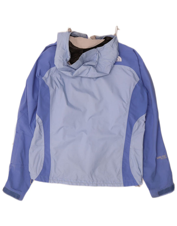 The North Face Chaqueta impermeable con capucha para mujer UK 40 Medium Blue Colourblock