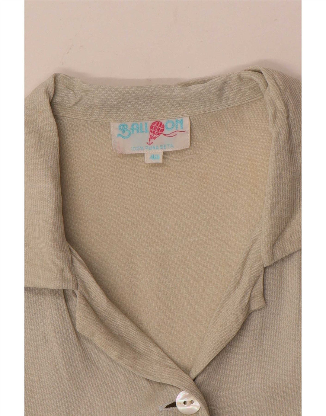 Camisa de manga corta para mujer Balloon EU 40 Seda beige mediana