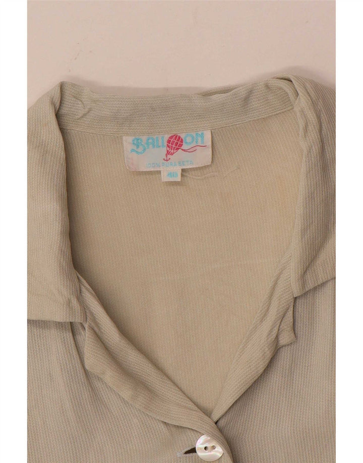 Camisa de manga corta para mujer Balloon EU 40 Seda beige mediana