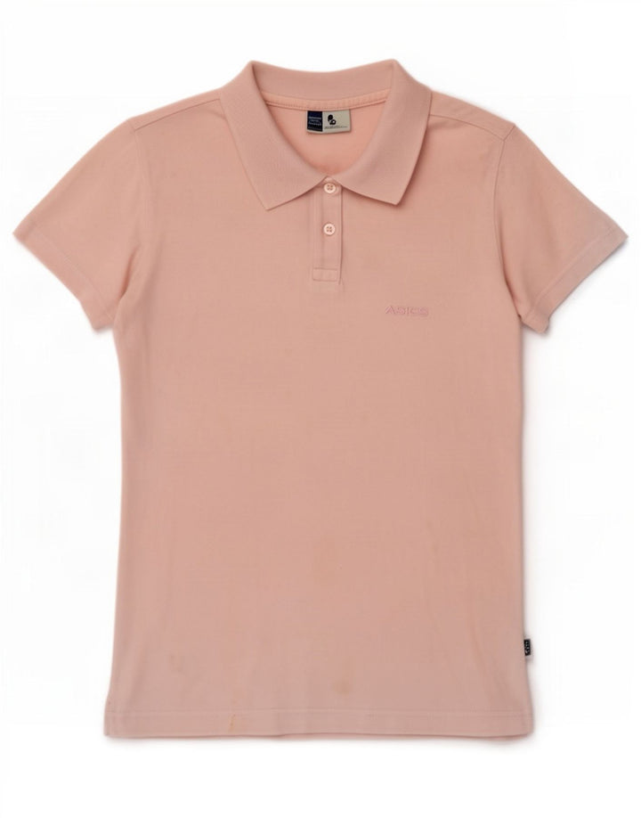 Asics Polo para mujer UK 10 Small Pink Cotton