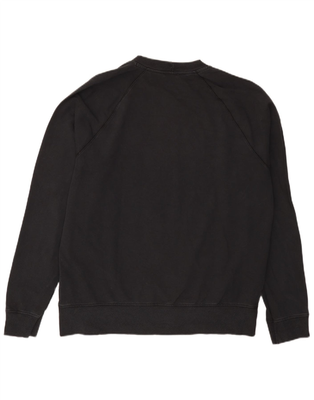 Benetton Hombre Sudadera Jumper XL Negro Algodón
