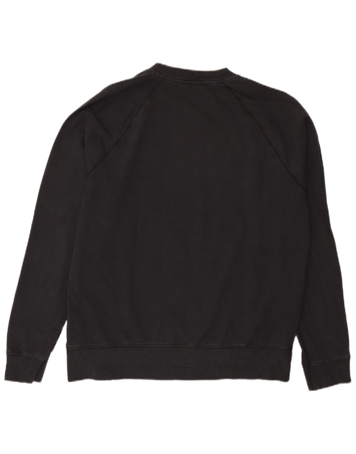 Benetton Hombre Sudadera Jumper XL Negro Algodón