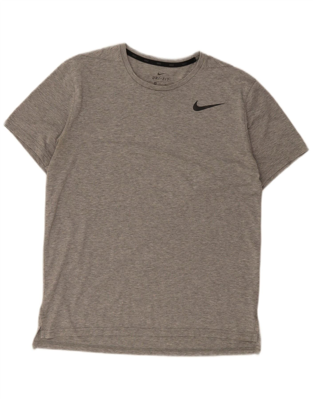 Camiseta Nike Dri Fit para hombre Top poliéster moteado gris medio