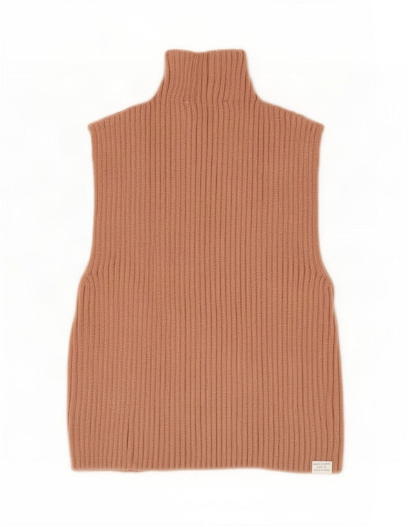Zara Mujer Crop Vest Top UK 8 Small Viscosa Beige