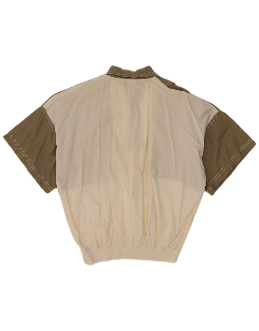 New Fast Camisa pulóver de manga corta para hombre EU 48/50 Medium Khaki Colourblock
