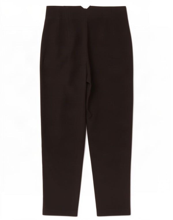 Zara Mujer Pantalones Cortos Cónicos De Cintura Alta Mediano W28 L26 Negro