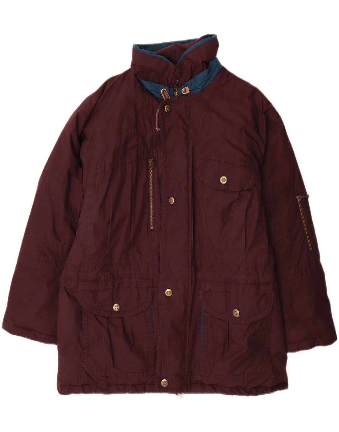 WESTBURY Abrigo acolchado para hombre UK 42 XL Poliéster burdeos