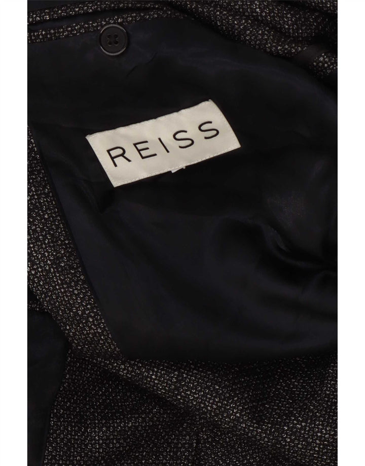 Reiss Chaqueta tipo blazer con 1 botón para hombre UK 36 Small Azul marino