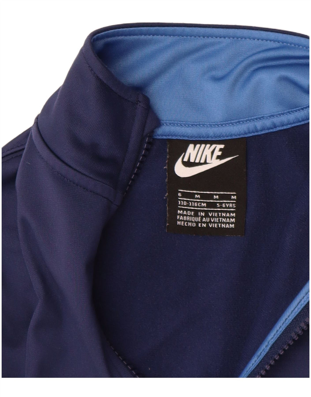 Nike - Chaqueta de chándal para niño (5-6 años), color azul marino mediano