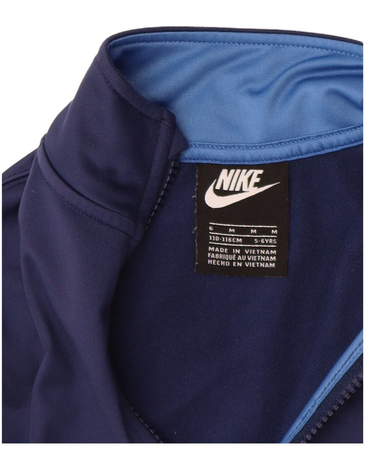 Nike - Chaqueta de chándal para niño (5-6 años), color azul marino mediano