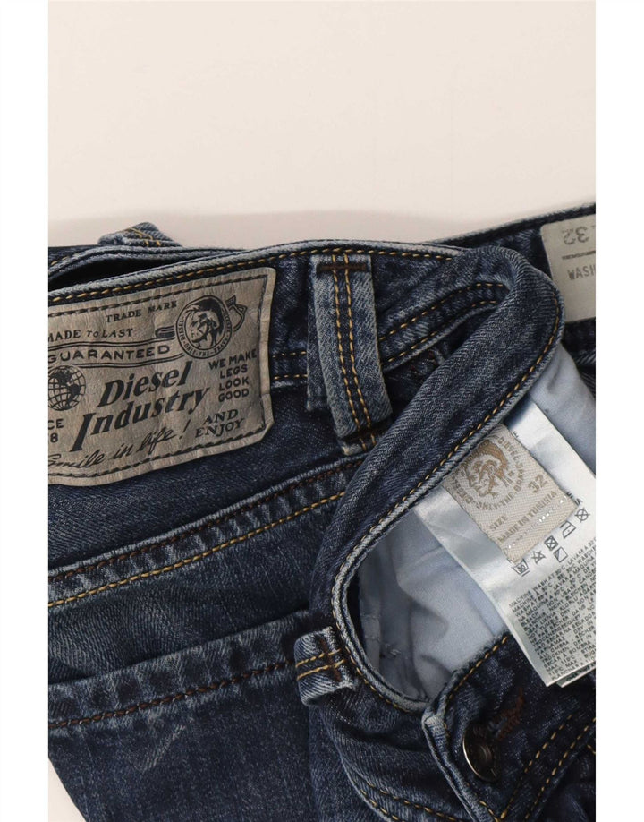 Diesel Vaqueros Rectos Hombre W32 L32 Algodón Azul