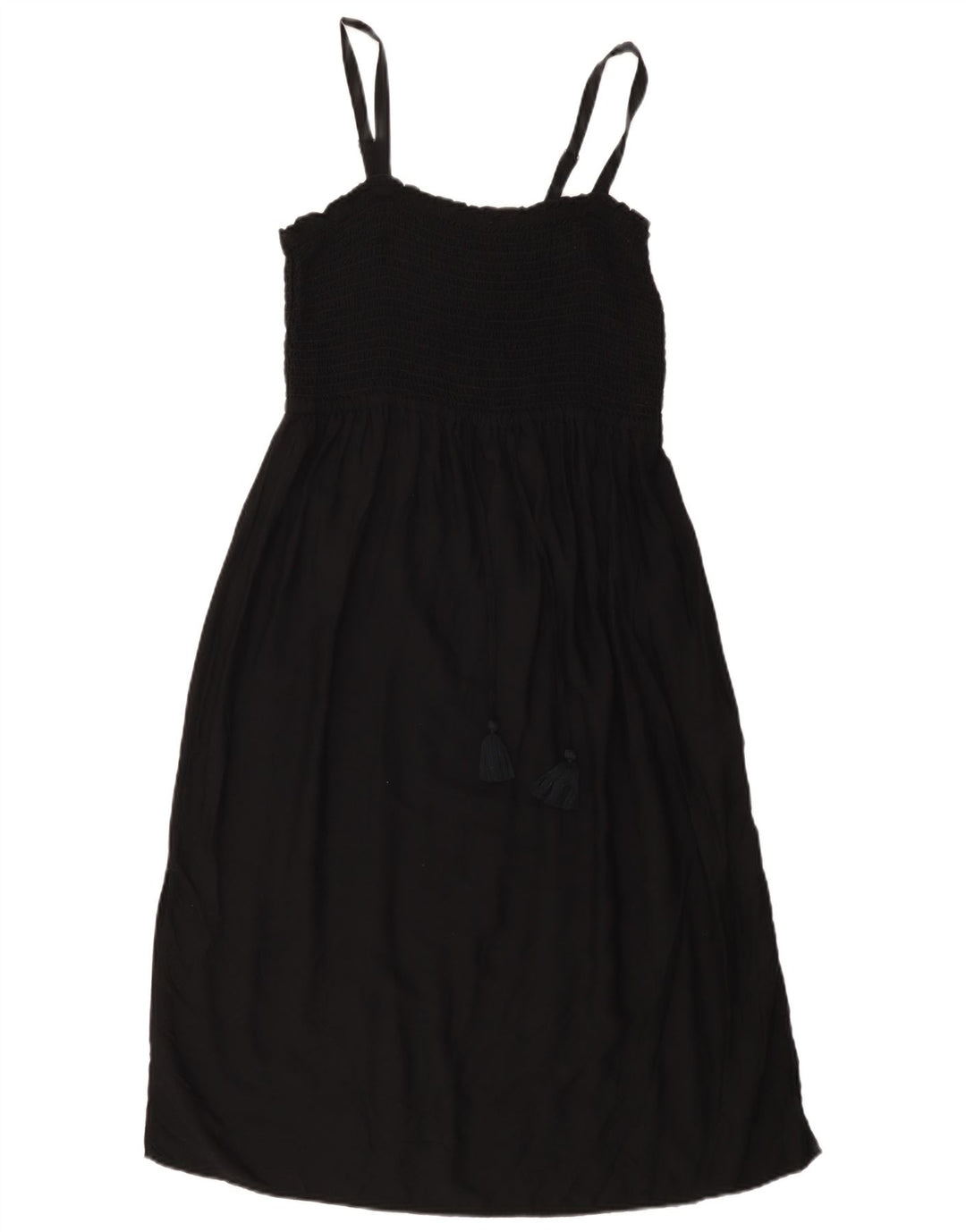 Marks & Spencer Vestido lencero para mujer UK 46 Grande Viscosa negra