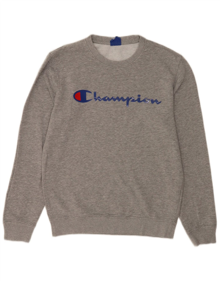 Champion Sudadera Gráfica para Hombre Jersey Pequeño De Algodón Moteado Gris