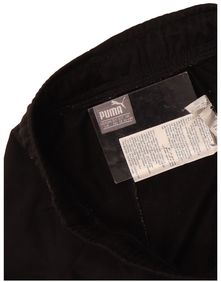 PUMA Pantalones de chándal para niño Joggers 11-12 años Negro Poliéster