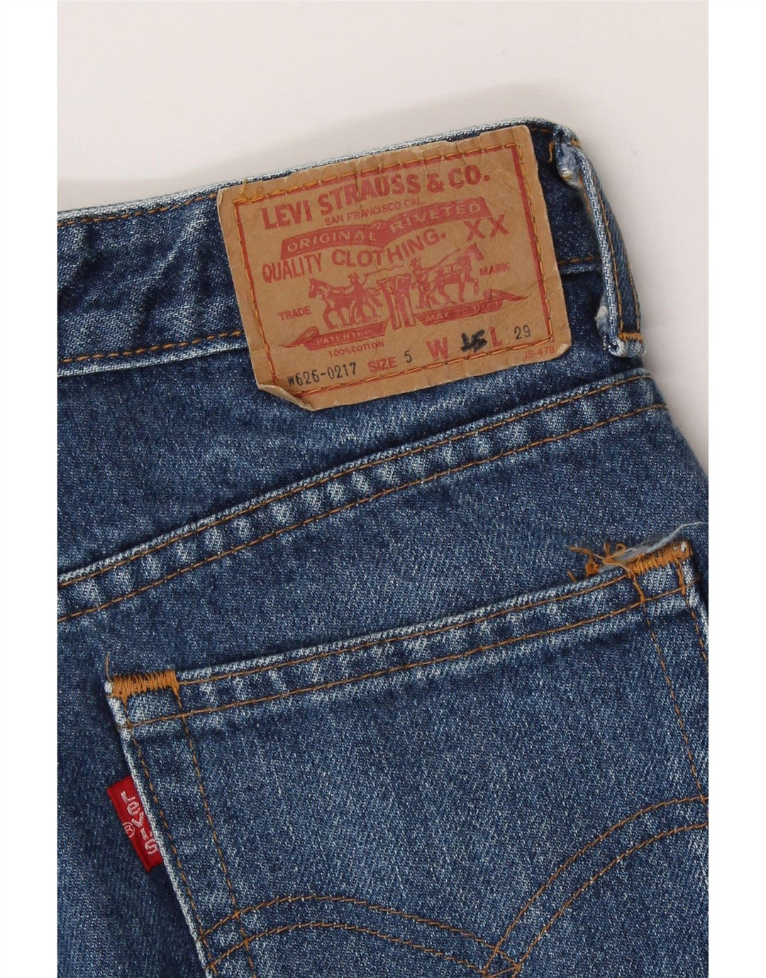 Vaqueros de talle alto para mujer Levi's W25 L29 Azul