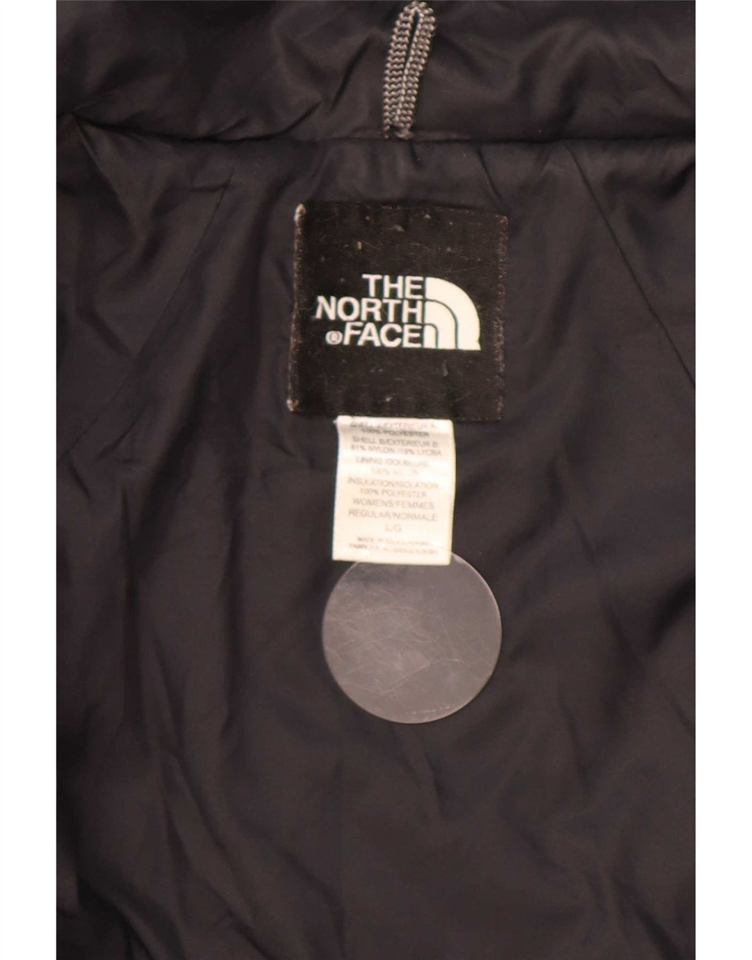 The North Face Chaqueta acolchada con forro para hombre Reino Unido 40 Grande Poliéster negro