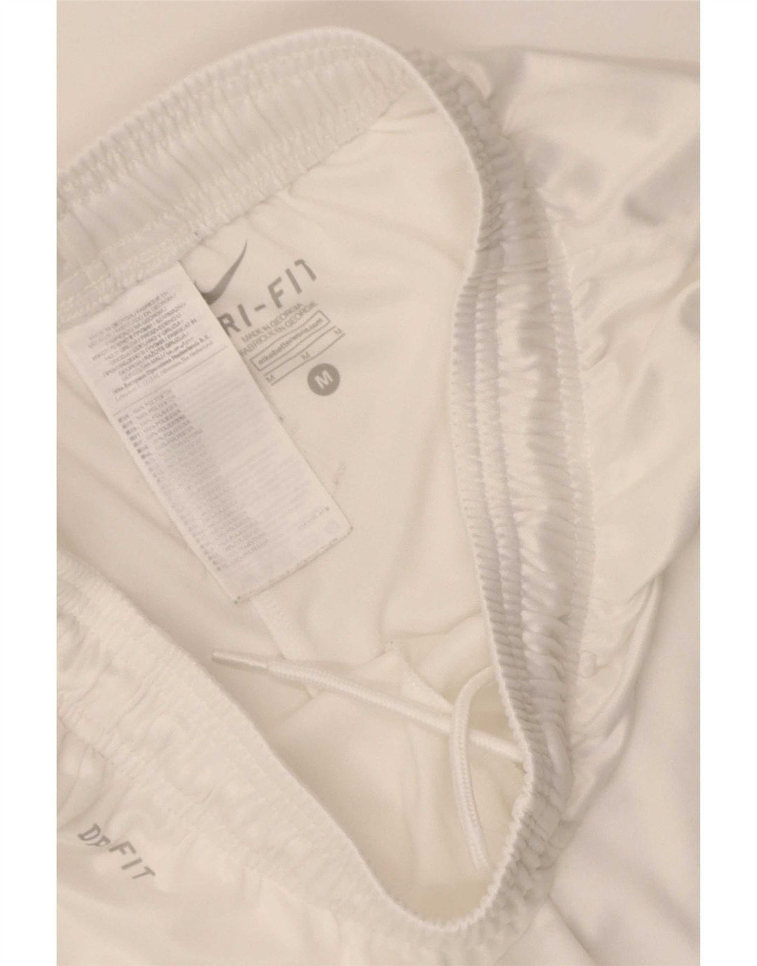 Pantalones cortos deportivos Nike Dri Fit para hombre poliéster blanco mediano
