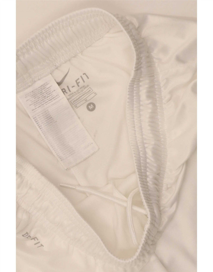 Pantalones cortos deportivos Nike Dri Fit para hombre poliéster blanco mediano
