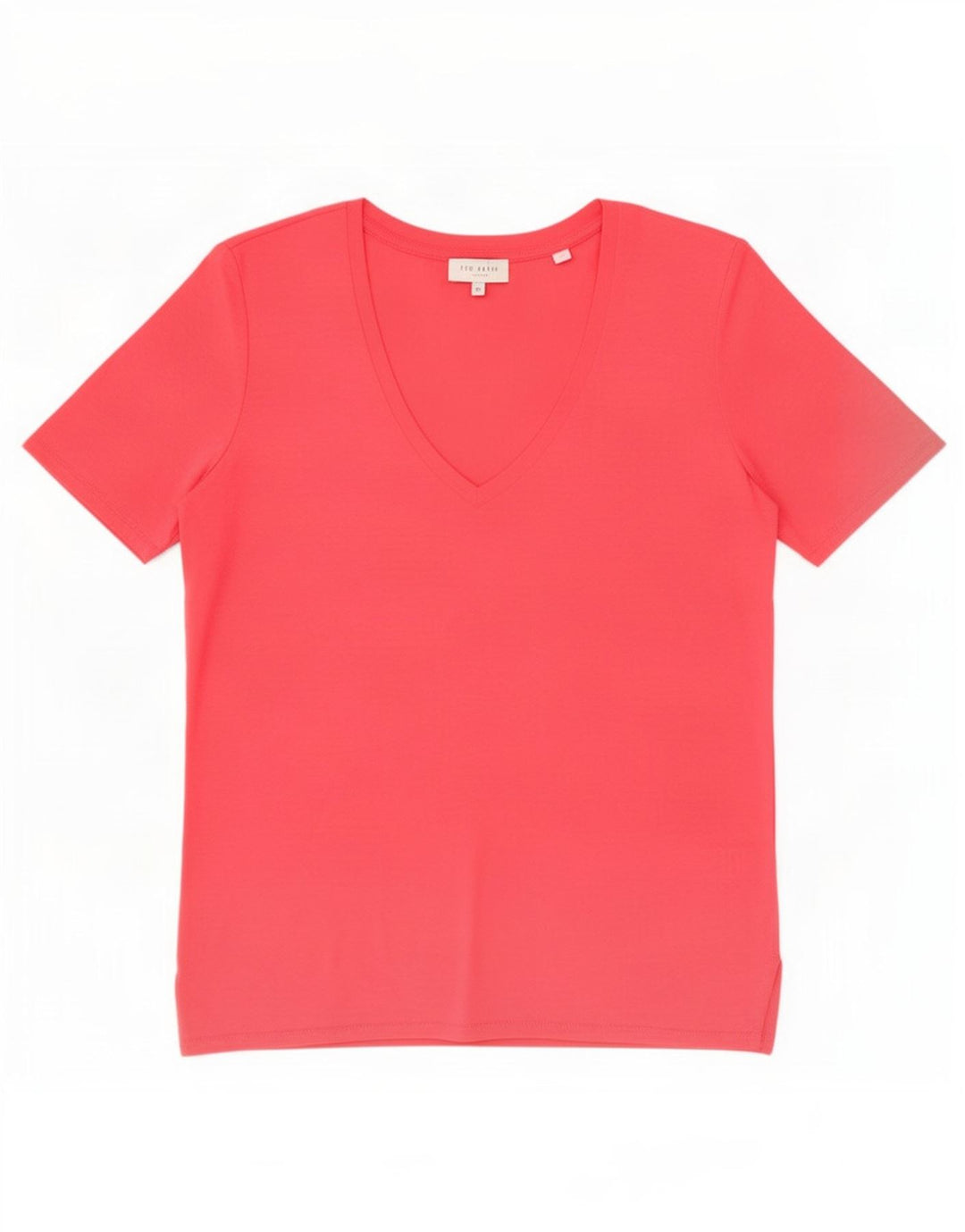 Ted Baker Camiseta Mujer Top Talla 4 Grande Poliéster Rosa