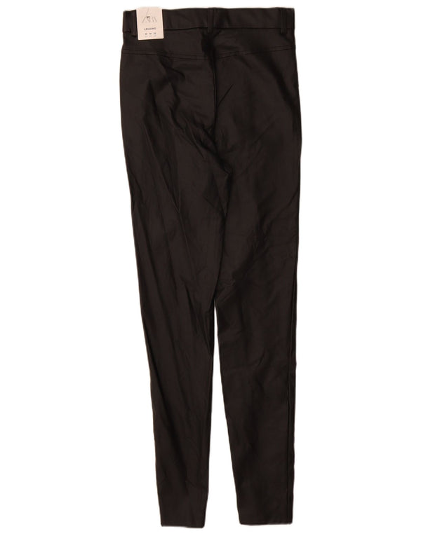 Zara Mujer Pantalón Casual Pitillo Mediano W28 L30 Viscosa Negro