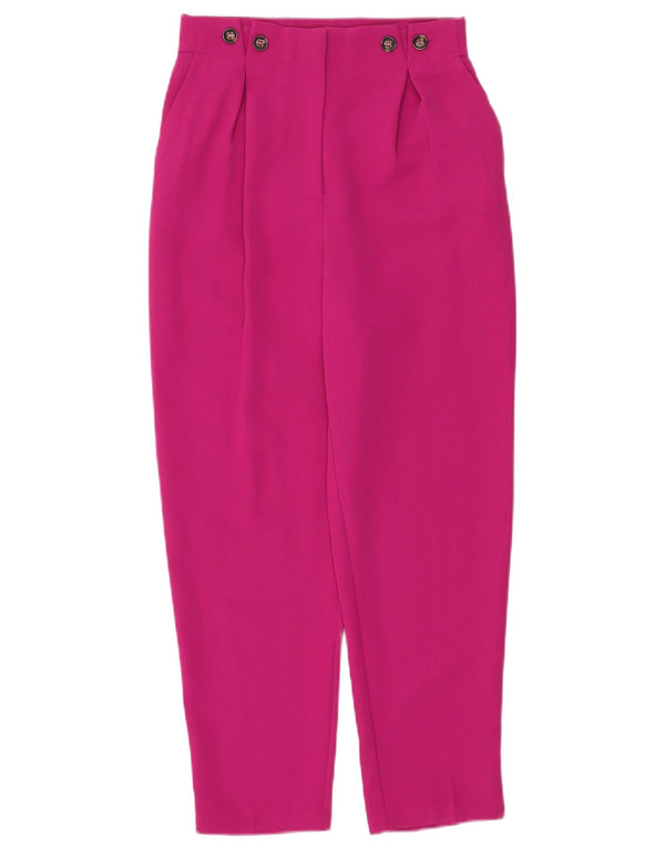Topshop Pantalones cortos con cintura alta para mujer UK 8 Small W26 L25 Rosa