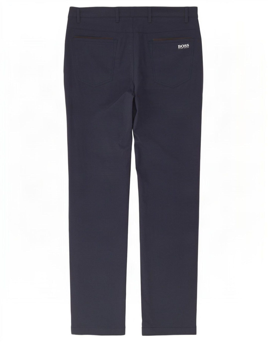 Hugo Boss Hombre Pantalón Chino Slim W30 L31 Poliéster Azul Marino