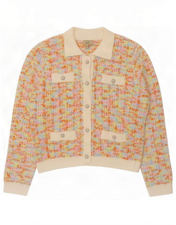 Oasis Cárdigan para Mujer UK 46 Grande Acrílico Moteado Multicolor