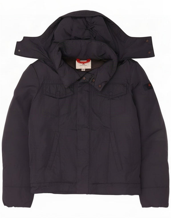 PEUTEREY Chaqueta acolchada con capucha para niño 15-16 años 3XL Azul Marino Poliamida