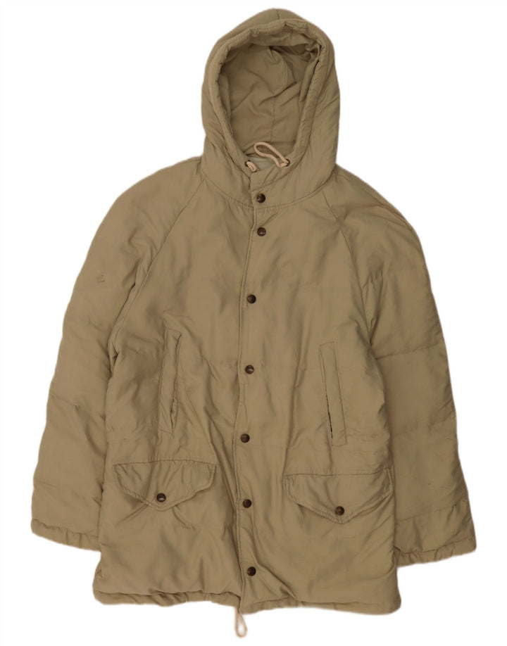 TRUSSARDI Chaqueta acolchada con capucha para hombre IT 50 Large Poliamida verde