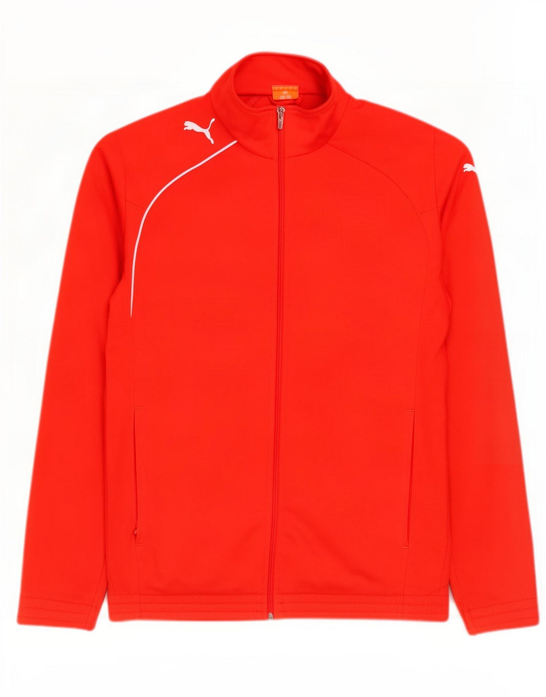 Puma Hombre Chándal Top Chaqueta Pequeña Naranja Poliéster