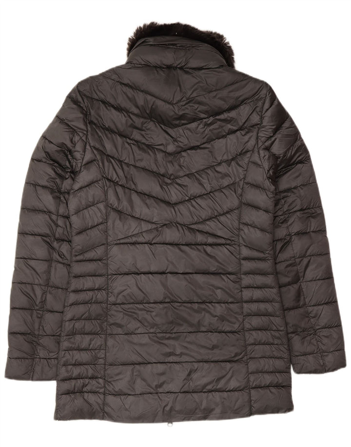 Barbour Chaqueta Acolchada De Tartán Para Mujer Reino Unido 8 Pequeño Negro Sintético Invierno