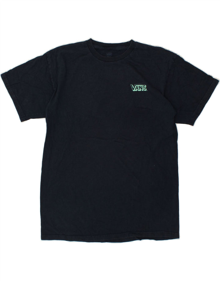 VANS Mens Graphic T-Shirt Top Medium Navy Blue Vintage Vans and Second-Hand Vans from Messina Hembry 