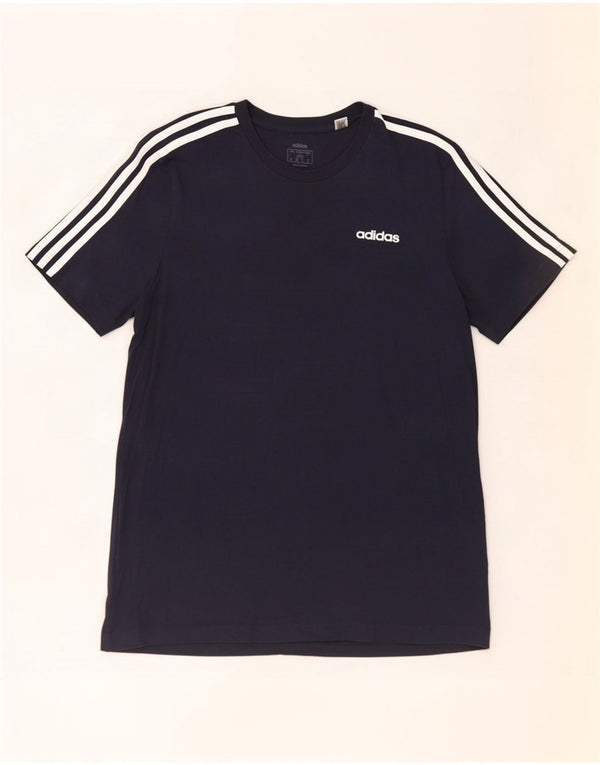 Adidas - Camiseta para hombre, talla grande, azul marino
