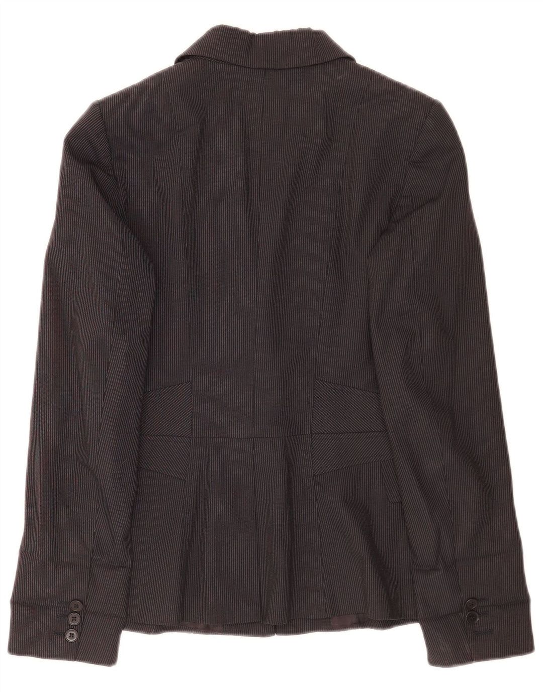 Chaqueta tipo blazer de 1 botón para mujer Reiss UK 8 Small Viscosa a rayas negras