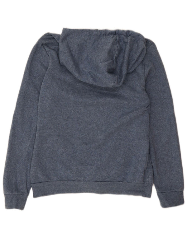 Adidas Sudadera con capucha gráfica para mujer UK 8/10 Small Azul marino moteado