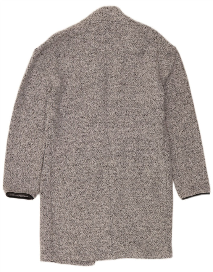MARKS & SPENCER Abrigo abierto extragrande para mujer UK 6 XS Gris moteado