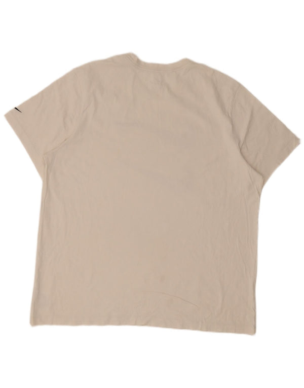 Nike - Camiseta gráfica Swoosh para hombre, talla 2XL, algodón blanco