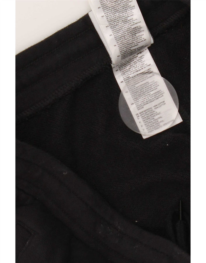 Adidas - Pantalones cortos deportivos para hombre, algodón negro mediano