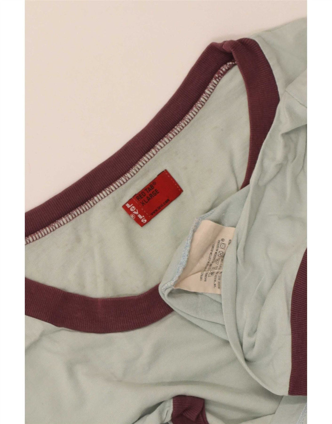 Levi's Hombre Camiseta Gráfica Top XL Algodón Azul