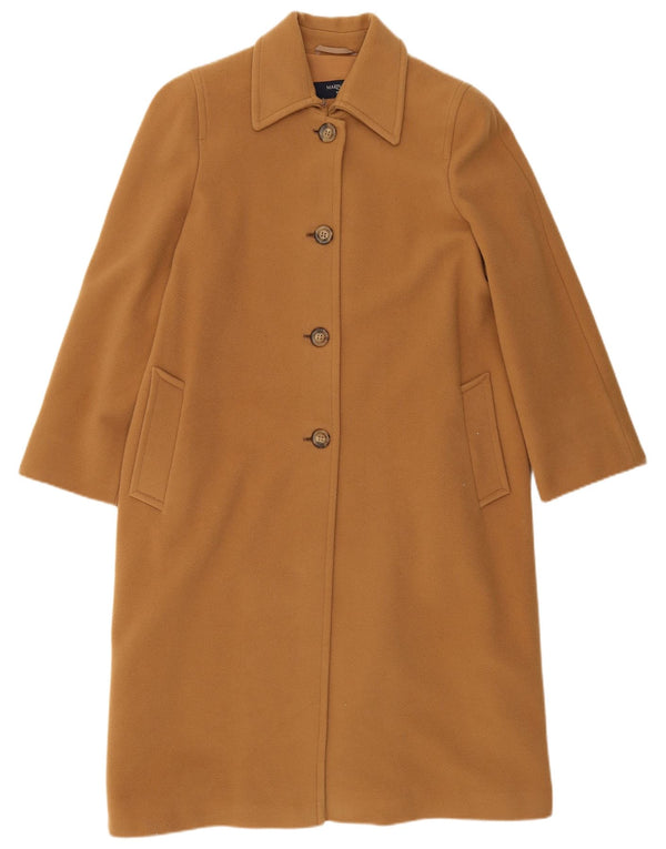 Marina Rinaldi Womens Oversized Overcoat Size 19 Small Brown Virgin Wool