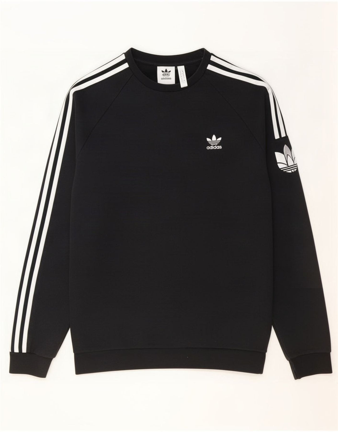Adidas Hombre Sudadera Gráfica Jumper Medium Negro Algodón