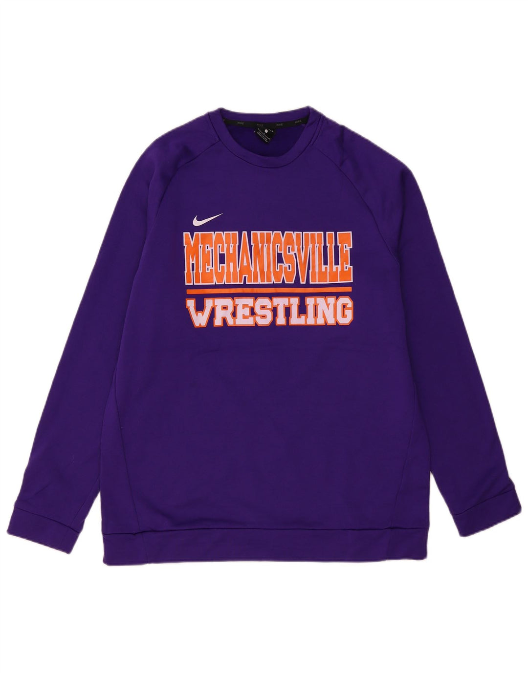 NIKE Hombres Menchville Wrestling Graphic Sudadera Jumper Grande Púrpura